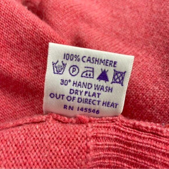 BRORA Scottish Cashmere Pink Long Sleeve Crewneck Sweater Jumper - Picture 9 of 11